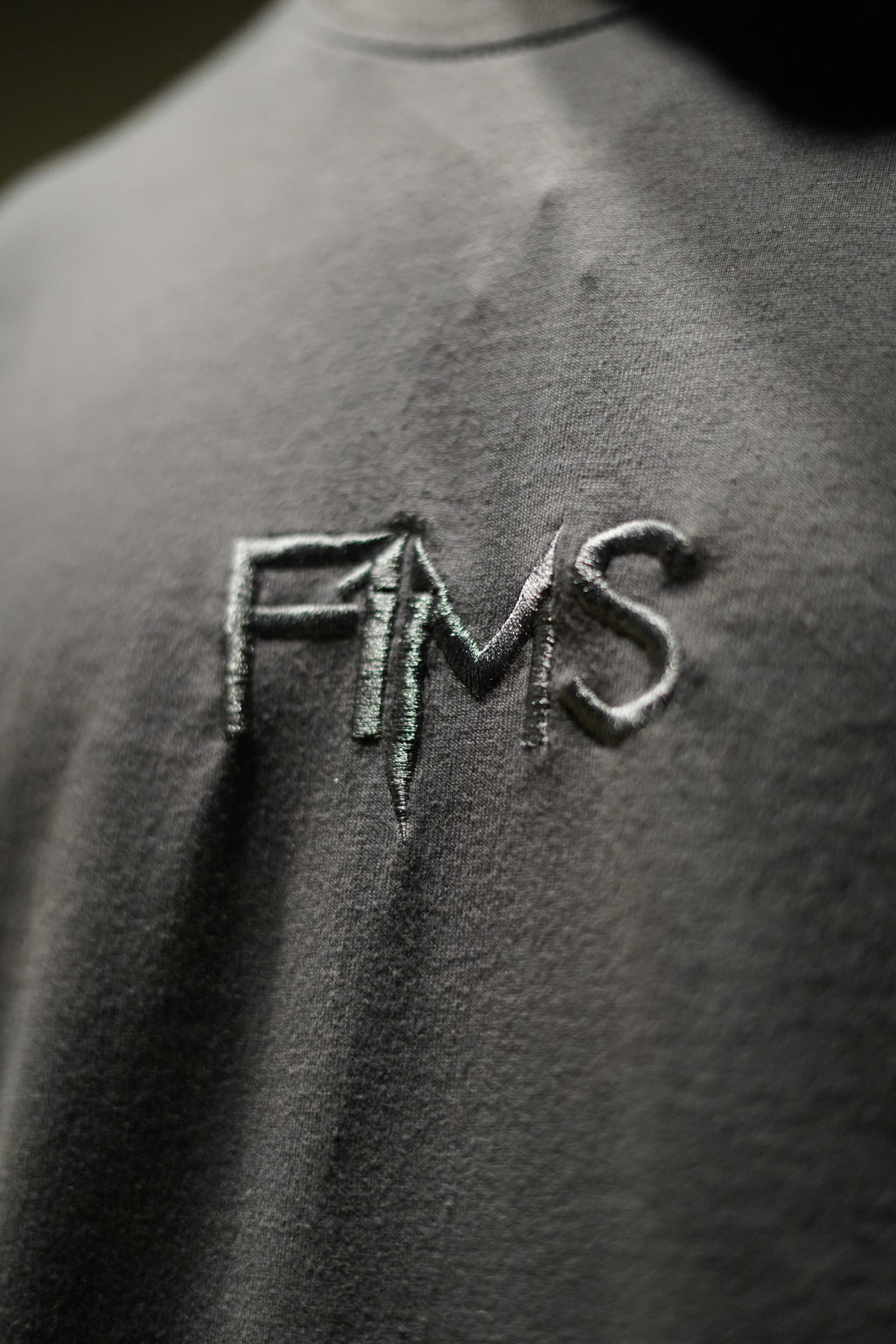 Grey Oversized Faded T-Shirt F1MS "Outerspace"