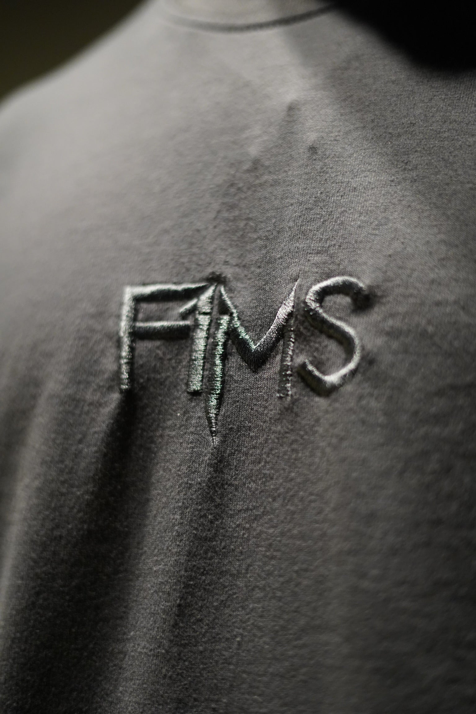 Grey Oversized Faded T-Shirt F1MS "Outerspace"