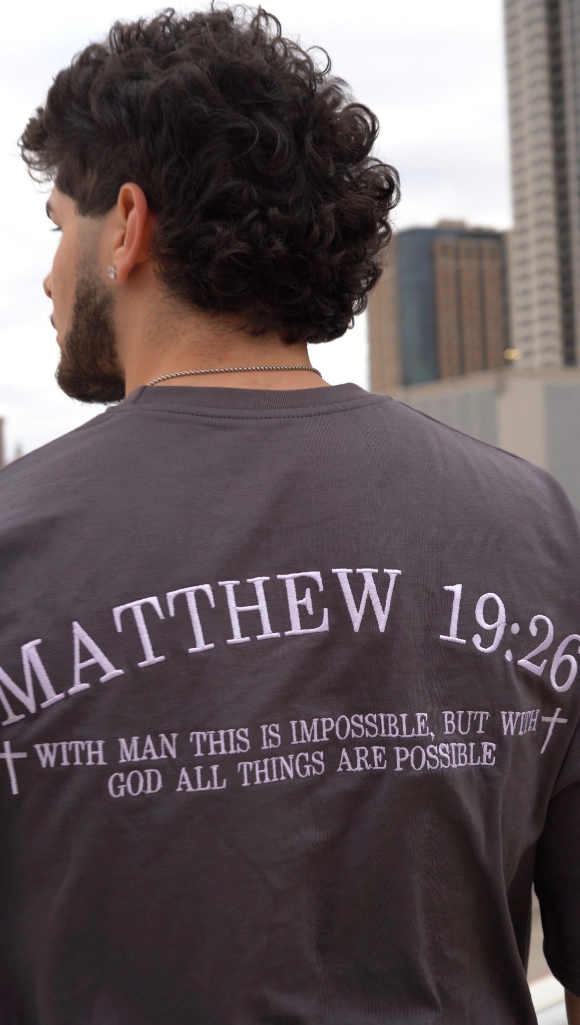 God > Everything Grey Oversized T-shirt