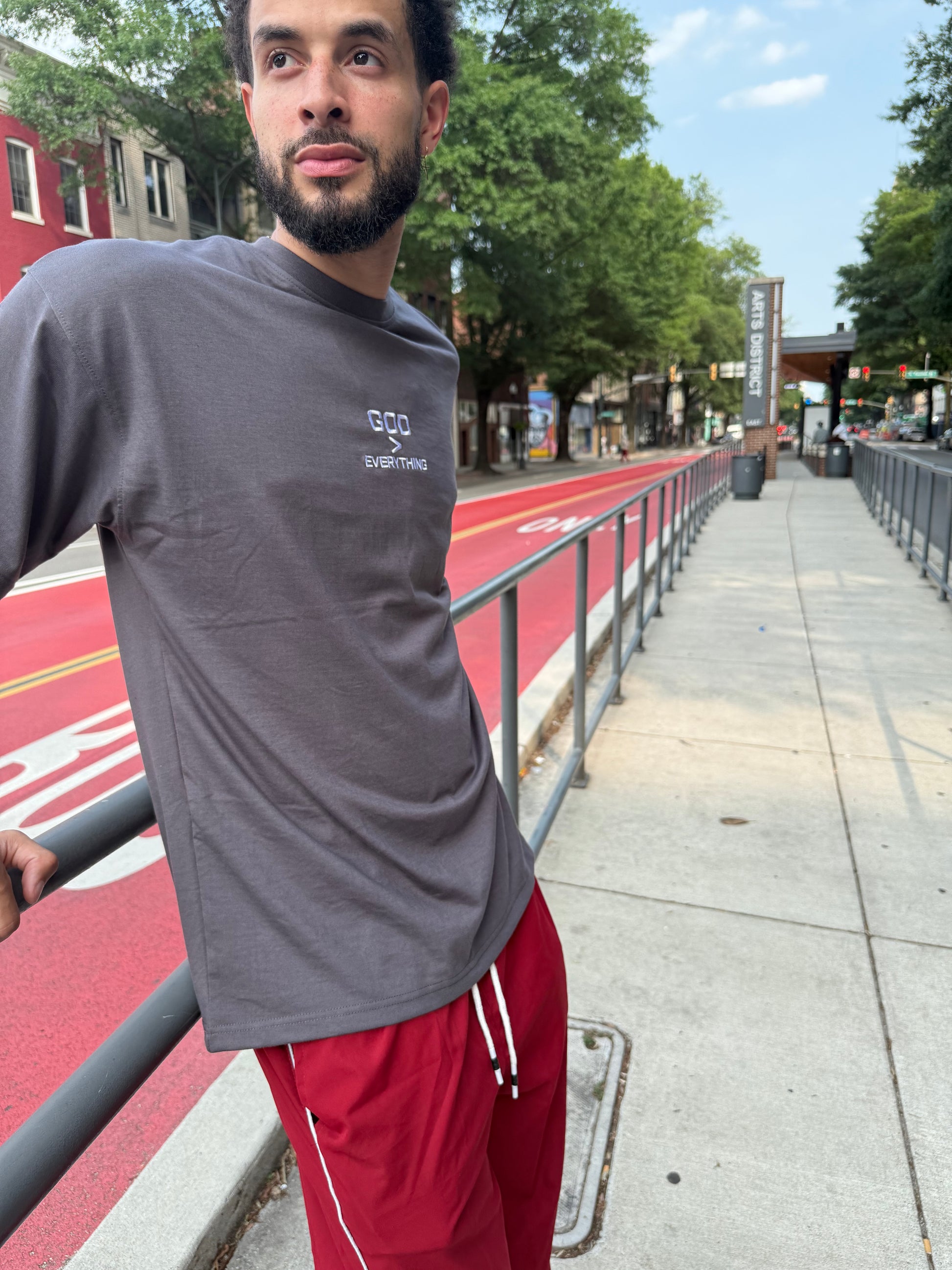 God > Everything Grey Oversized T-shirt