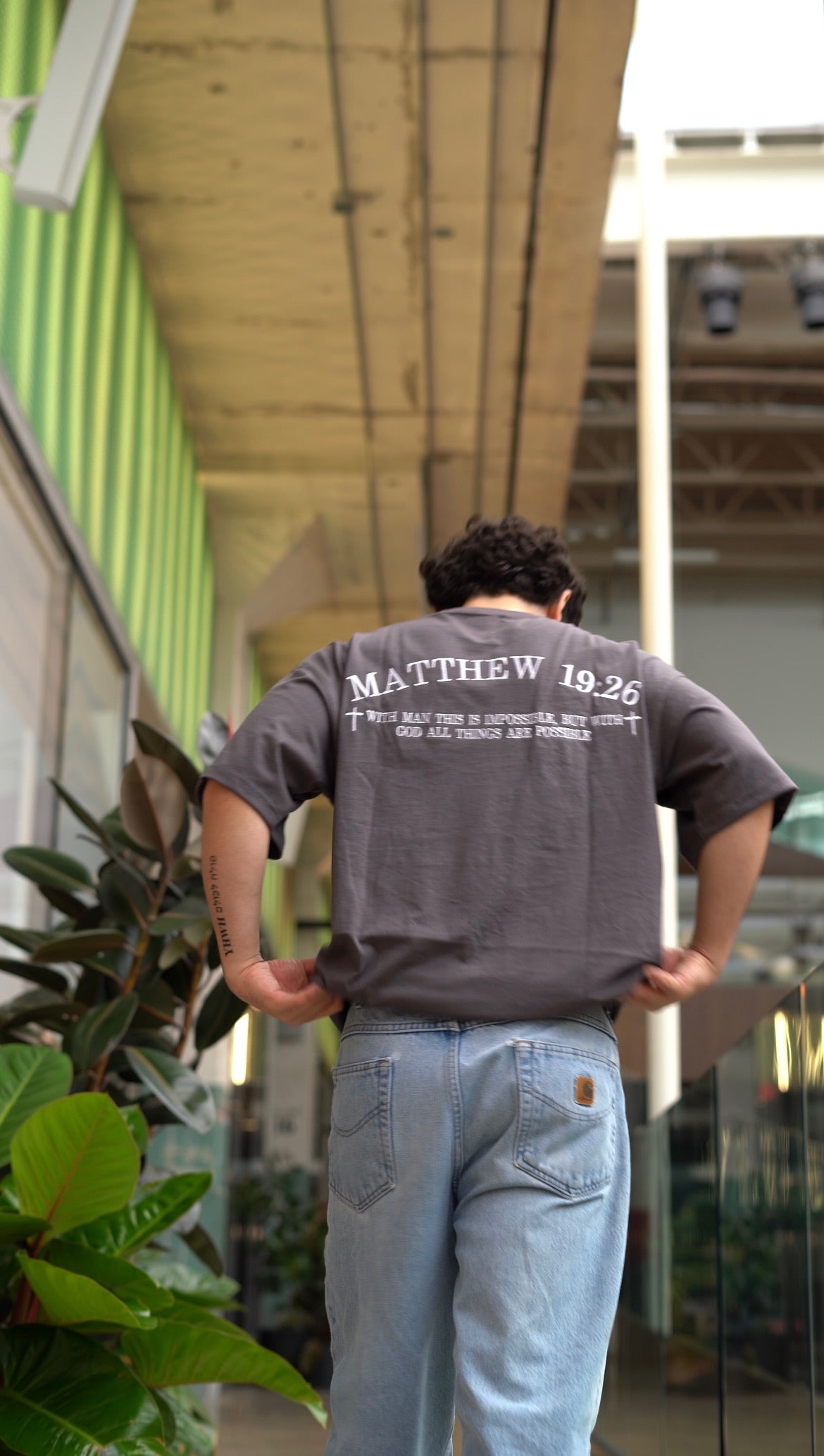 God > Everything Grey Oversized T-shirt