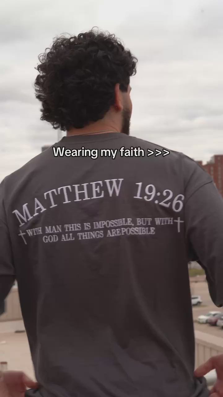 God > Everything Grey Oversized T-shirt