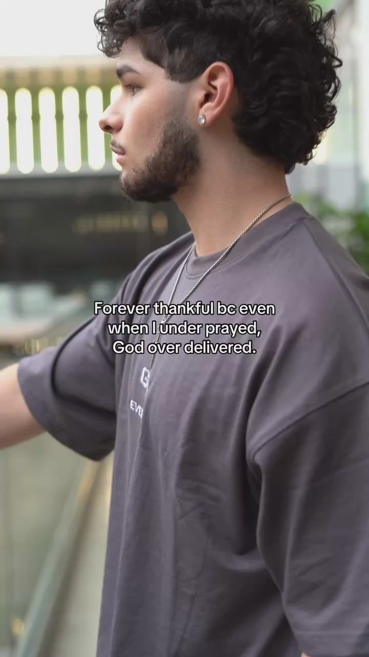 God > Everything Grey Oversized T-shirt
